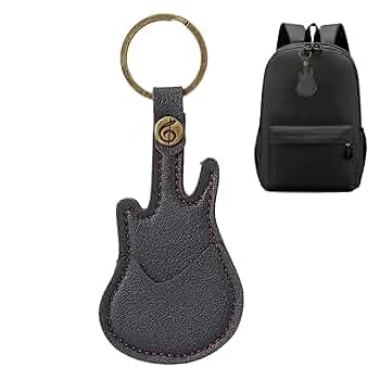 新品ピックケースキーホルダー 3点 ギターケース 型 ピック ケース キーホルダー 赤