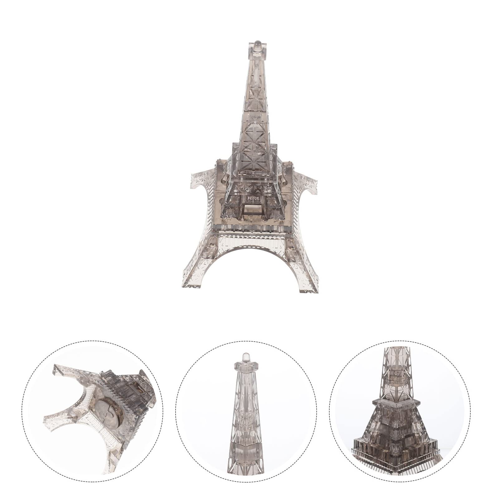 Amazon | Toyvian 透明エッフェル塔 3Dクリスタルパズル 装飾