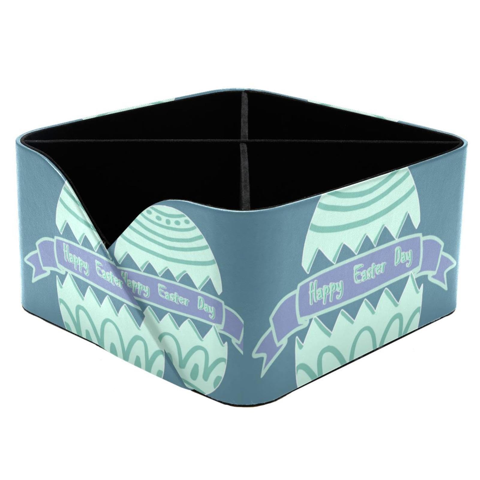 Boite de rangement Happy Easter Day pour organiser la papeterie des enfants et le maquillage