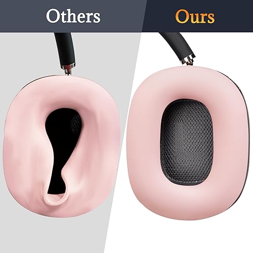 Miniatura 2 de SOULWIT Protector de silicona para audífonos AirPods Max, resistente al sudor, fácil de lavar, resistente, color rosa