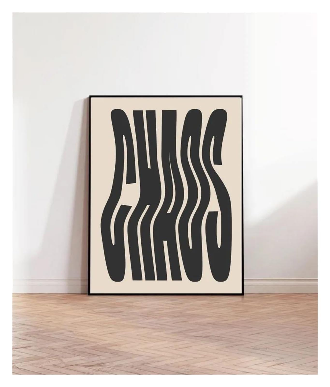 Affiches sans cadre pour habiller un mur vide de salon avec une toile moderne
