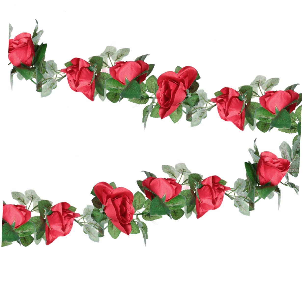 IMIKEYA 6stücke Kunstrosen Ranken Dekorative Kunstblumen Für Hochzeiten Partys Und Zuhause Rote Imitation Rosenranken Für Und Türdekoration Indoor Und Outdoor Einsatz