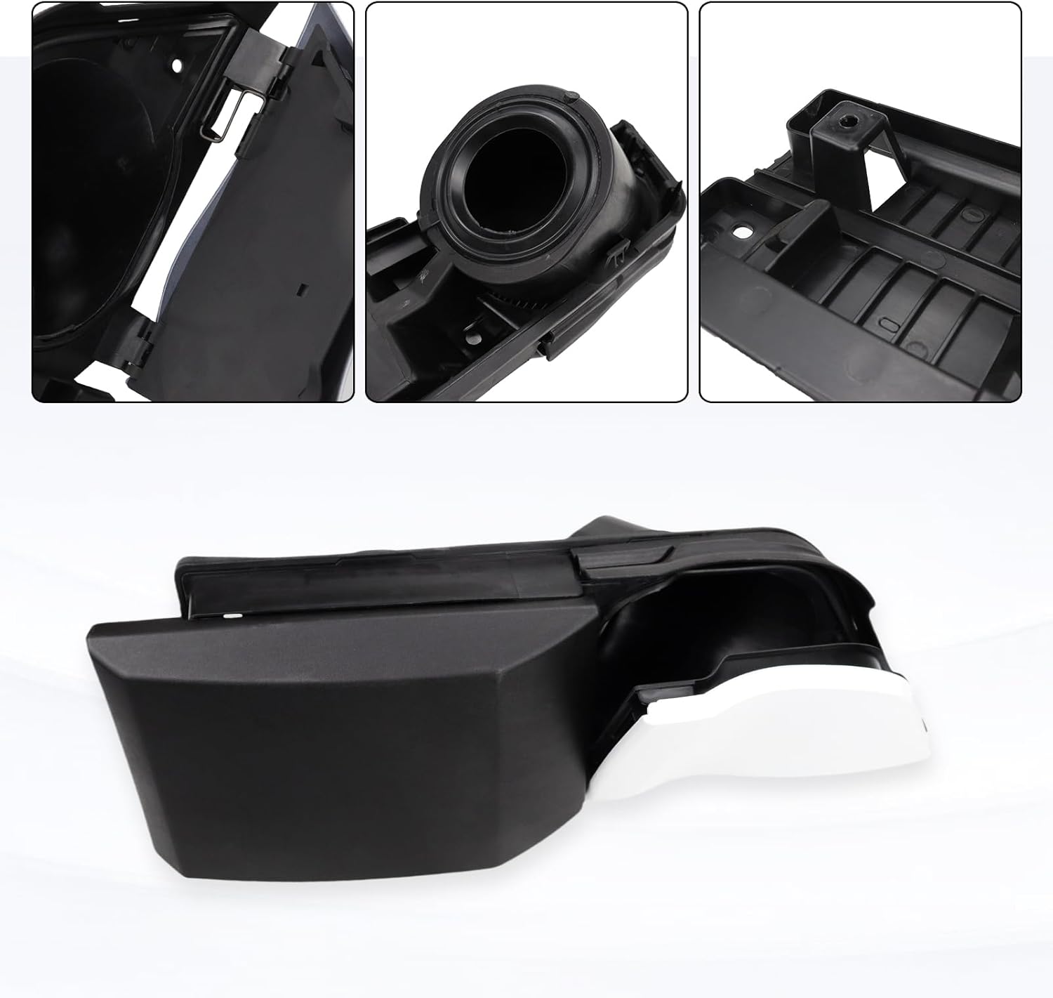 Transit Fuel Door Gas Door Assembly Compatible with Ford Transit Vans 150 250 350 350HD 2015-2023, Van Fuel Tank Filler Door Pipe with Black Cover Replaces CK4Z-5427936-A CK4Z-5427936-F