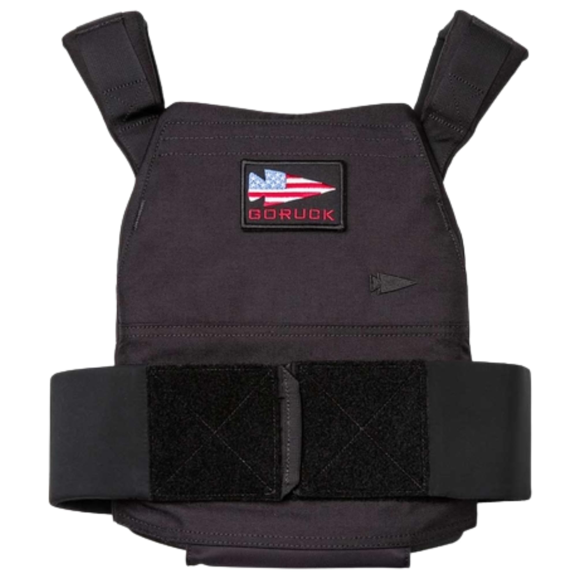 GORUCK Rucking Weight Vest for Men and Women - Ergonomic Design for Walking, Running, and Weight Loss Training - Adjustable Weighted Vest with Strorage Pocket - L/XL Black