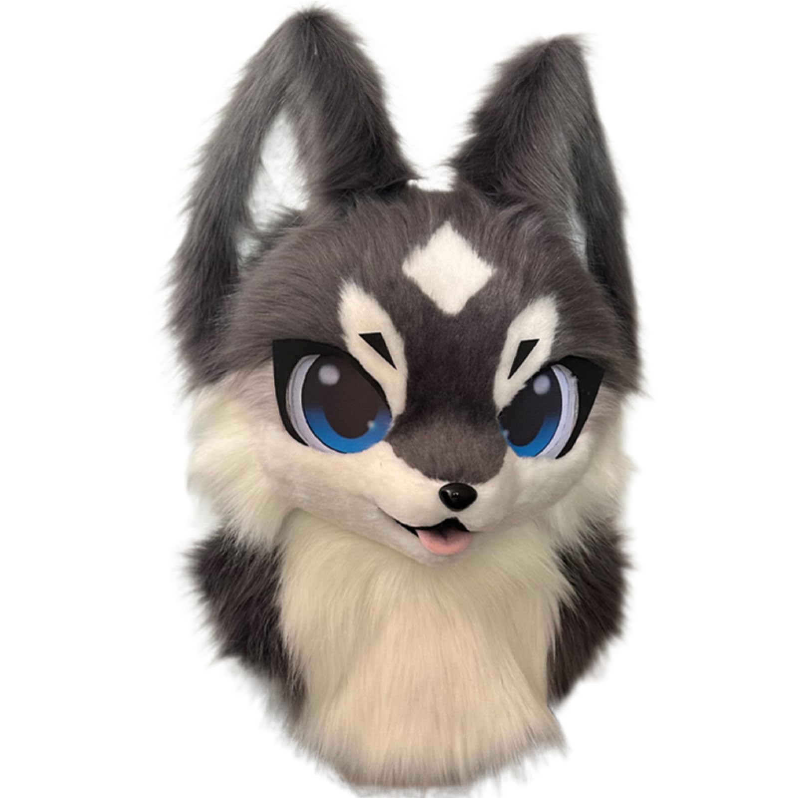 Fursuits head cat furry head cute dog head halloween role-playing costume cosplay comic exhibition animal masks (small, A)