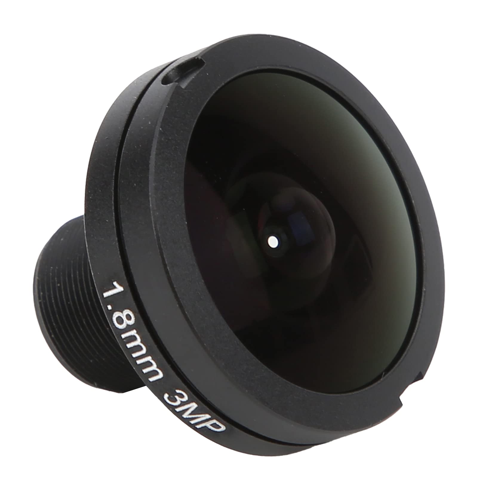 KOSDFOGE ABS Camera Fisheye Lens 3MP 180° 1.8mm Optical Focal Length M12x0.5 Interface F2.0 Luminous Flux