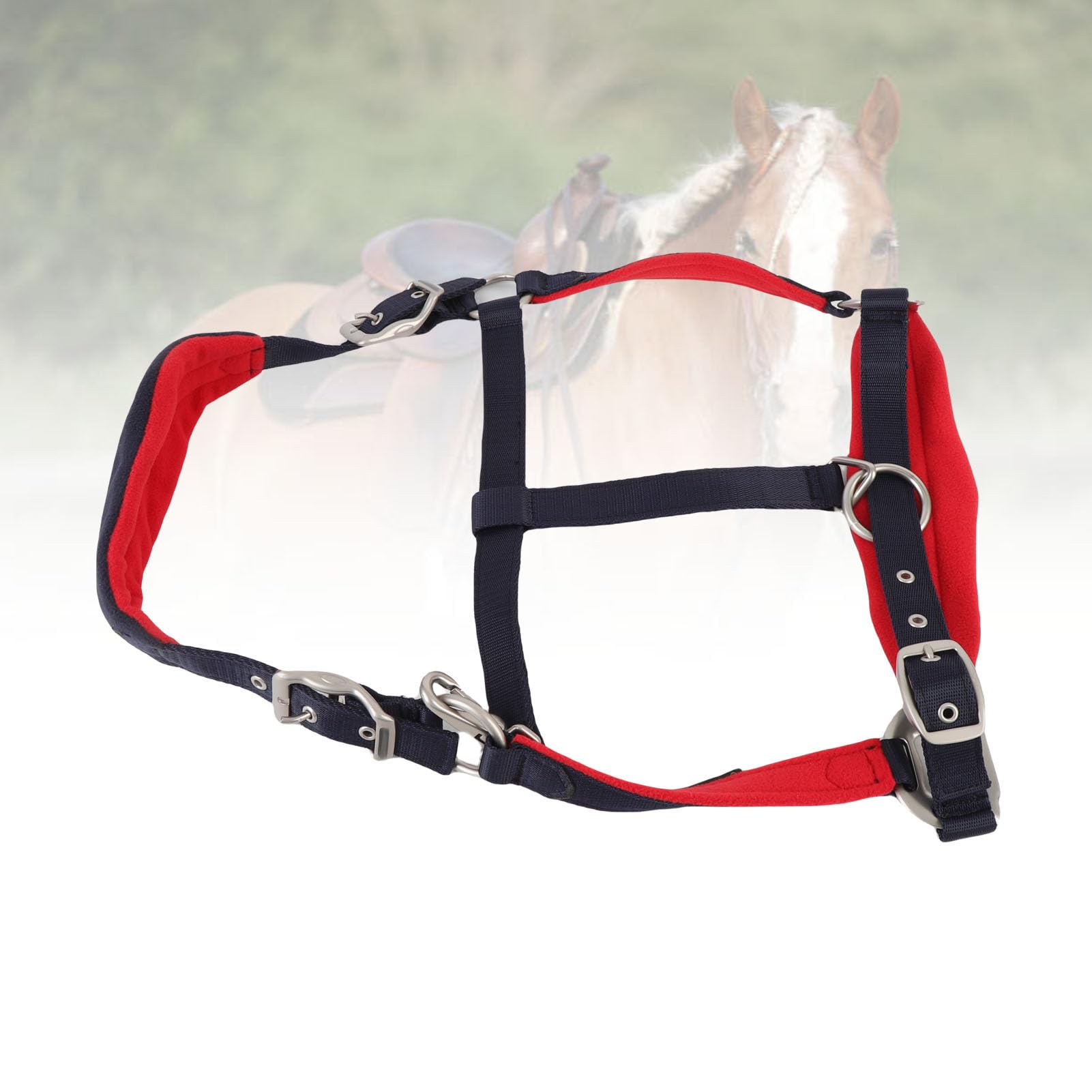 Cavezza per Cavallo Regolabile, Capezza Equina, Comoda Cavezza in Corda per Cavallo con Design Traspirante, Ideale per Uso Equestre (M)