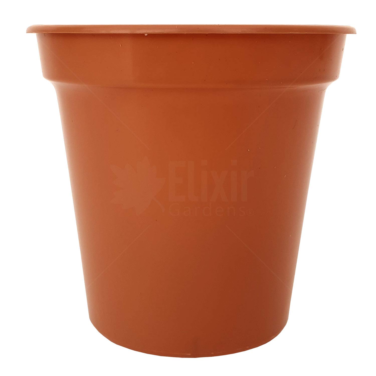 Elixir Gardens Glossy Recycled Plastic Terracotta Plant Pot Various Sizes 3,4,5,6,7,8,10,12.5,15" Various Quantities 1-50 | 3" x 14