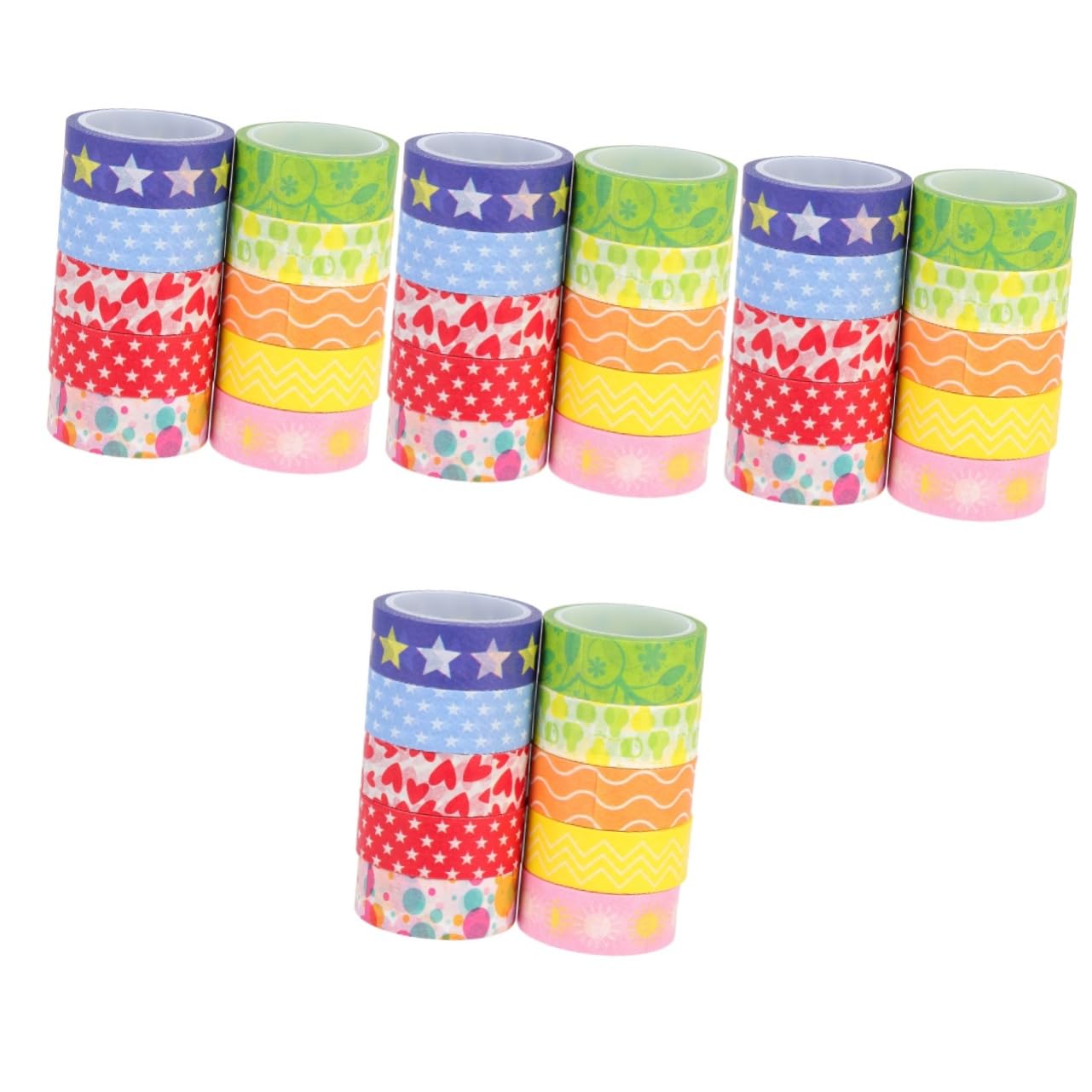 Operitacx Cinta De Bolsillo Y De Papel Cinta Para Manualidades Para Envolver Bonita De Papel Para Manualidades De Enmascarar s 10 rollos*4