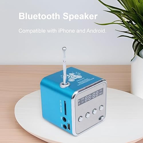 Miniatura 2 de Mini altavoz Bluetooth, reproductor de música inalámbrico Etigood portátil, radio FM, estéreo digital, reproductor MP3, compatible con tarjeta