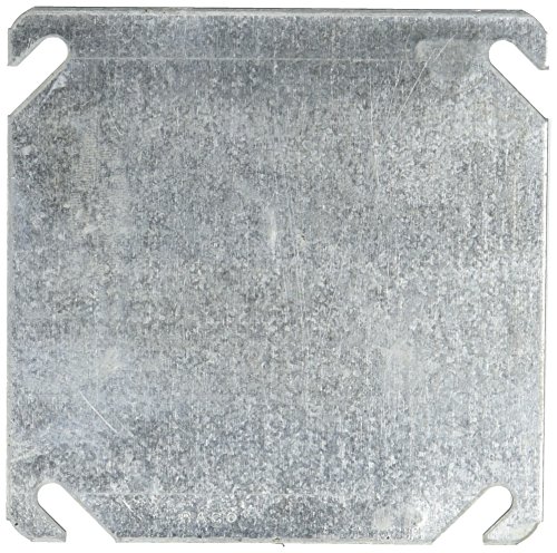 Raco Hubbell-Raco 8752-5 Flat Blank Square Cover 4-Inch
