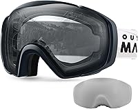Vista 36 de OutdoorMaster Gafas de esquí con cubierta, gafas de nieve para snowboard OTG antivaho