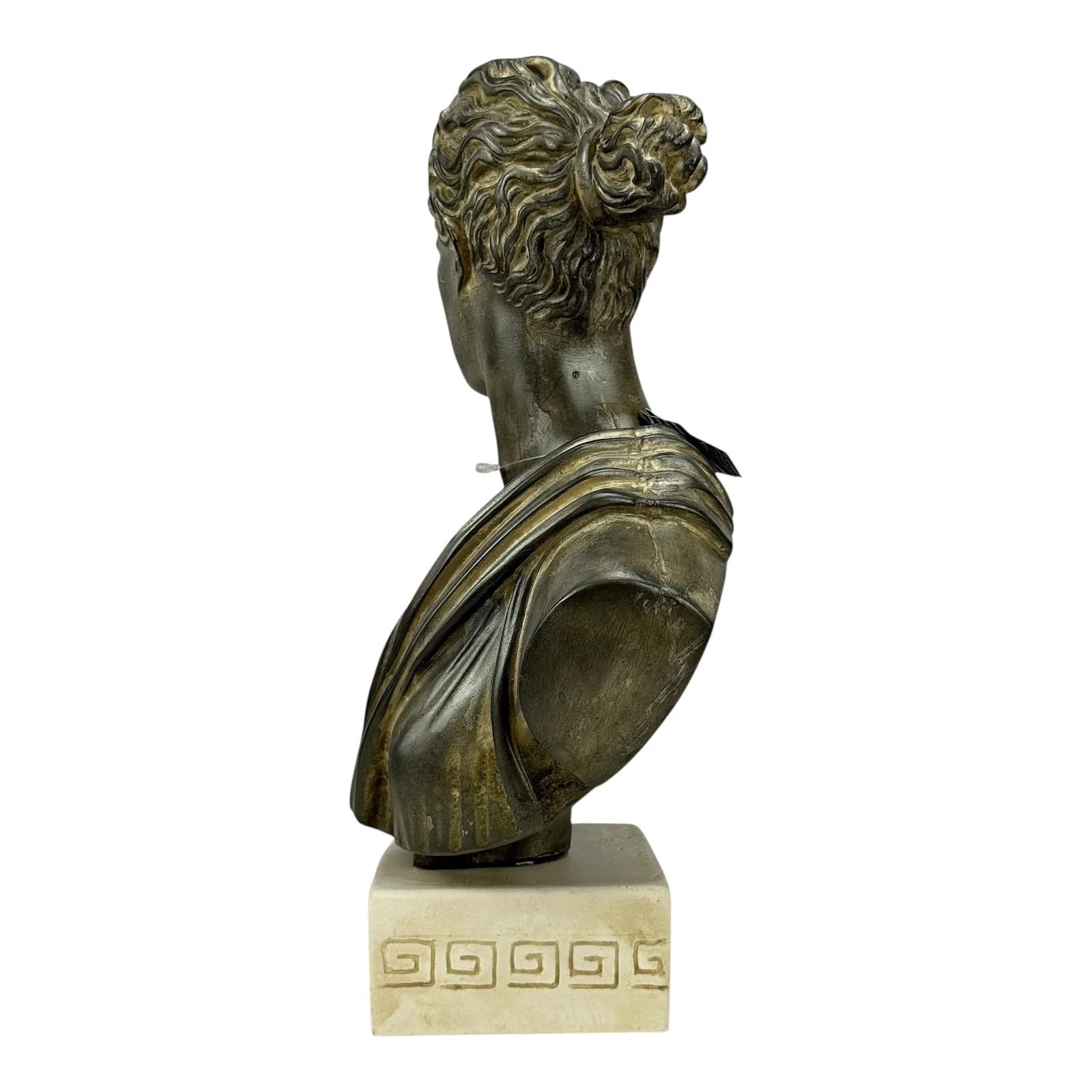 Artemis Buste de Diana - Statue de la déesse grecque romaine | Sculpture Moldano faite à la main en plâtre dur | 27,9 cm