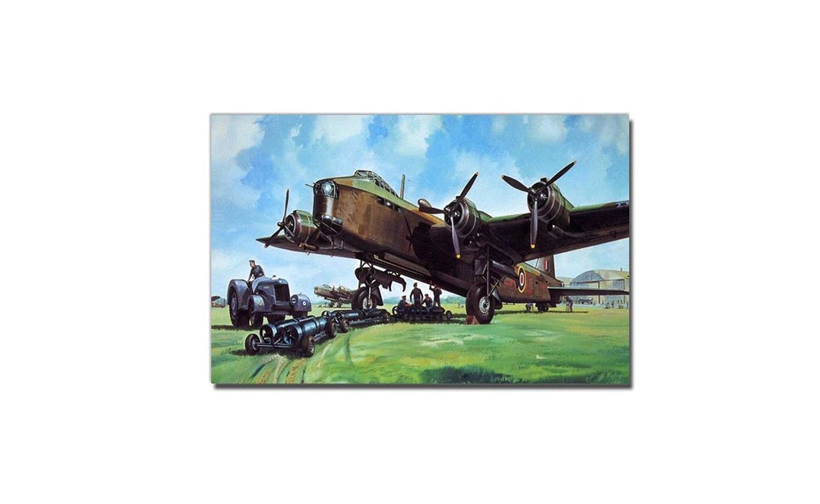 XtremeSkinsFramed Canvas - Wall Decor for Living Room, Bedroom, Office, Hotels, Drawing Room (22in X 14in) - World War Plane