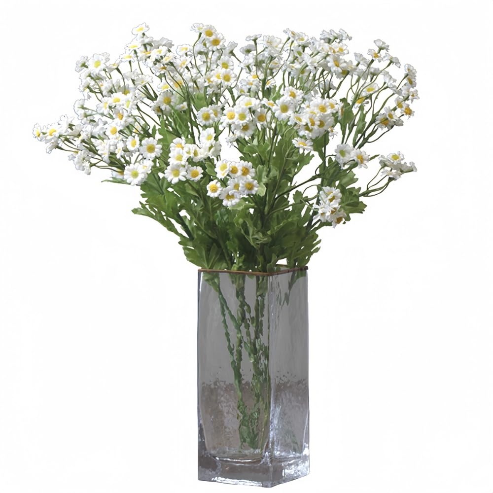 Marguerites artificielles blanches bouquet durable sans arrosage