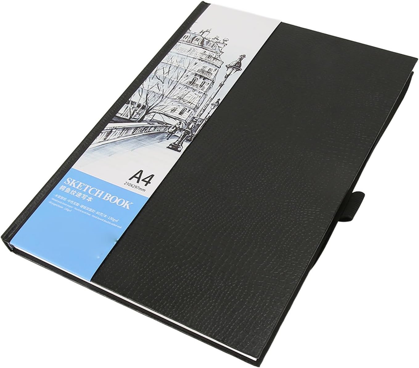 Caderno de desenho A4, portátil, 80 folhas, caderno de esboços A4 ...