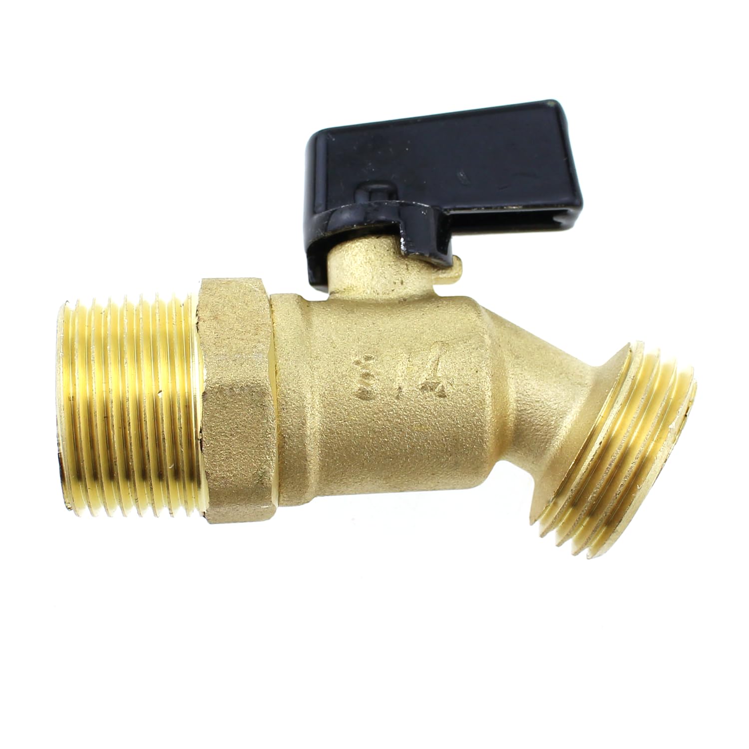 Robinet à boisseau sphérique pivotant angle droit raccord cloison 1,9 cm