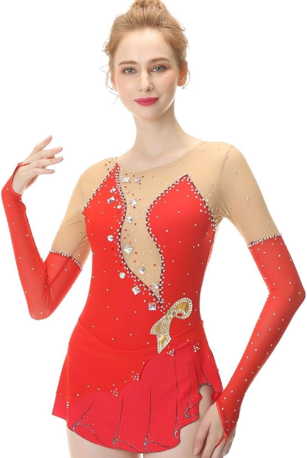 Figure Skating Clothing for Women and Girls Ice Skating Dress Outfit Ballet Dance Wear