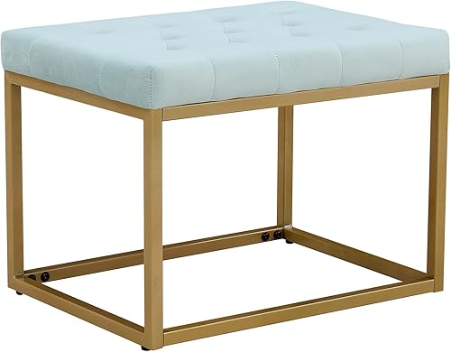 Taburete de tocador con respaldo de mariposa, reposapiés redondo, banco otomano, silla de tocador, taburete de maquillaje, taburete redondo otomano