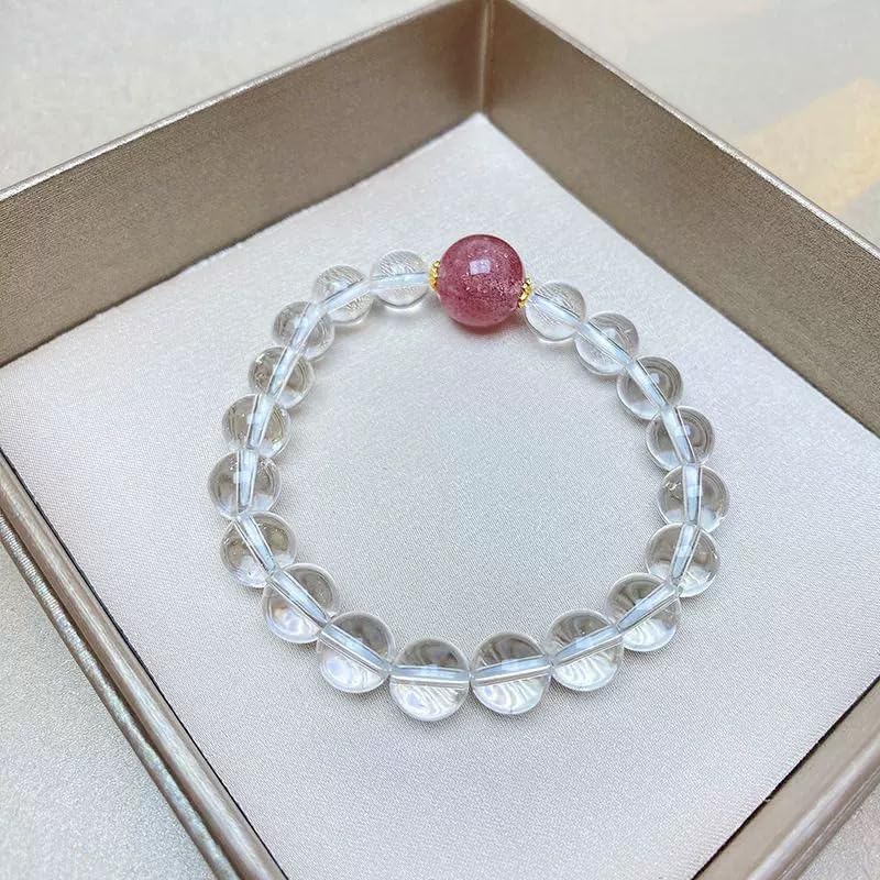 Amethyst for women Healing Crystals Bracelet for Stretch Good Luck Bracelet Gifts Wealth and Prosperity Healing Peace and Health Anxiety Natural Gemstone Bead - Image 9