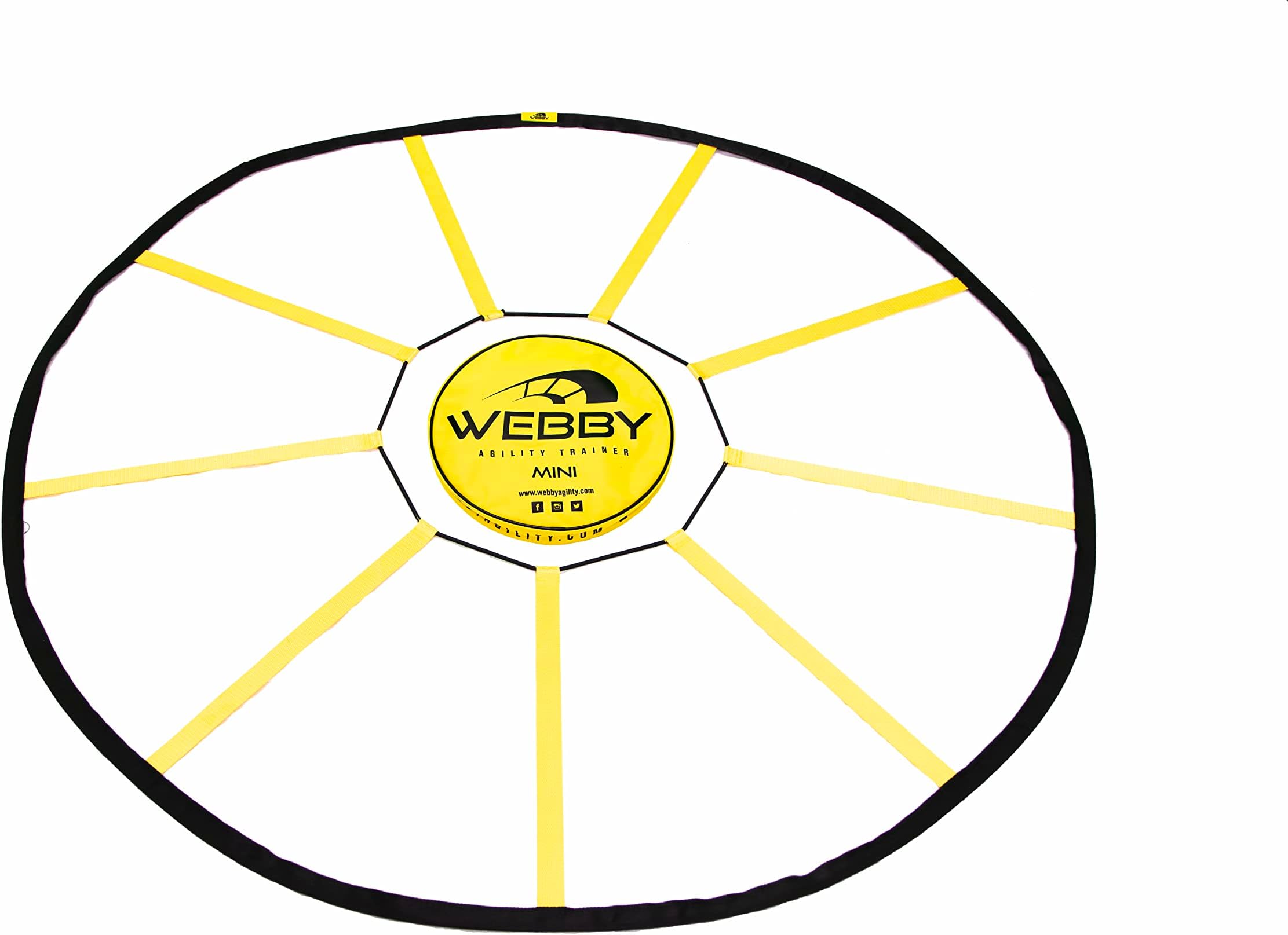 Webby Agility Trainer – Circle Speed and Agility Ladder for High Intensity Reactive Footwork Drills and Skills – A Circular Piece of Reaction Training Equipment That Changes The Way You Move