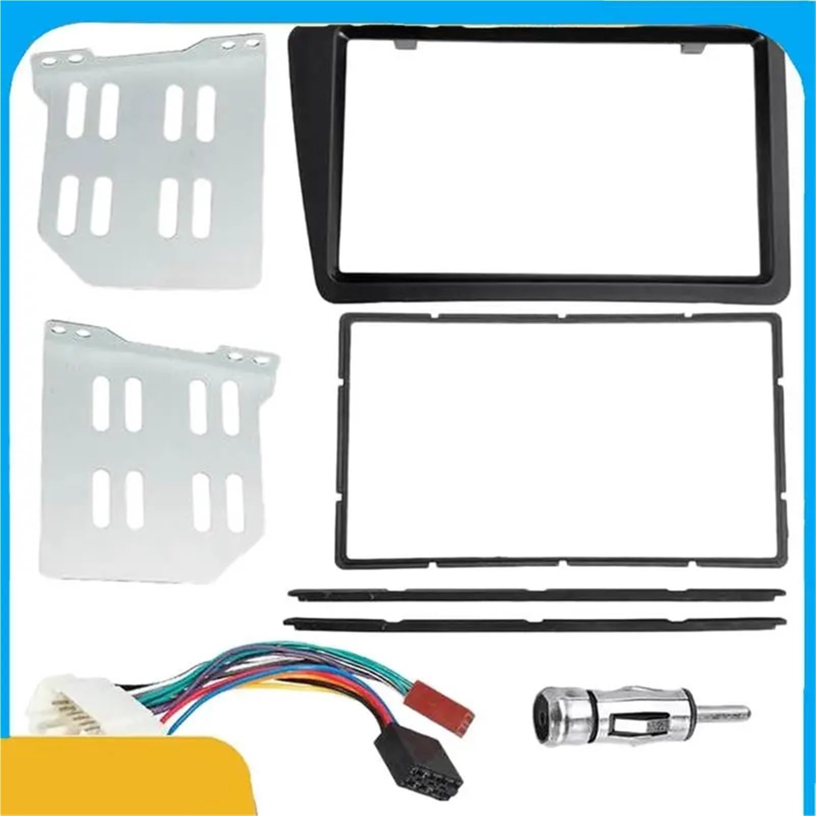 Car Stereo Panel,Fit For Civic EP2 EP3 | 2001-2006 2 Din Frame Double DVD Frame Kit RHD