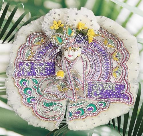 Image of Partish Laddu Gopal Heavy Janamashtmi Poshak Size 6 l Ladoo Gopal Dress l Bal Gopal l Kanha Ji Thakur Ji Dress(A1)
