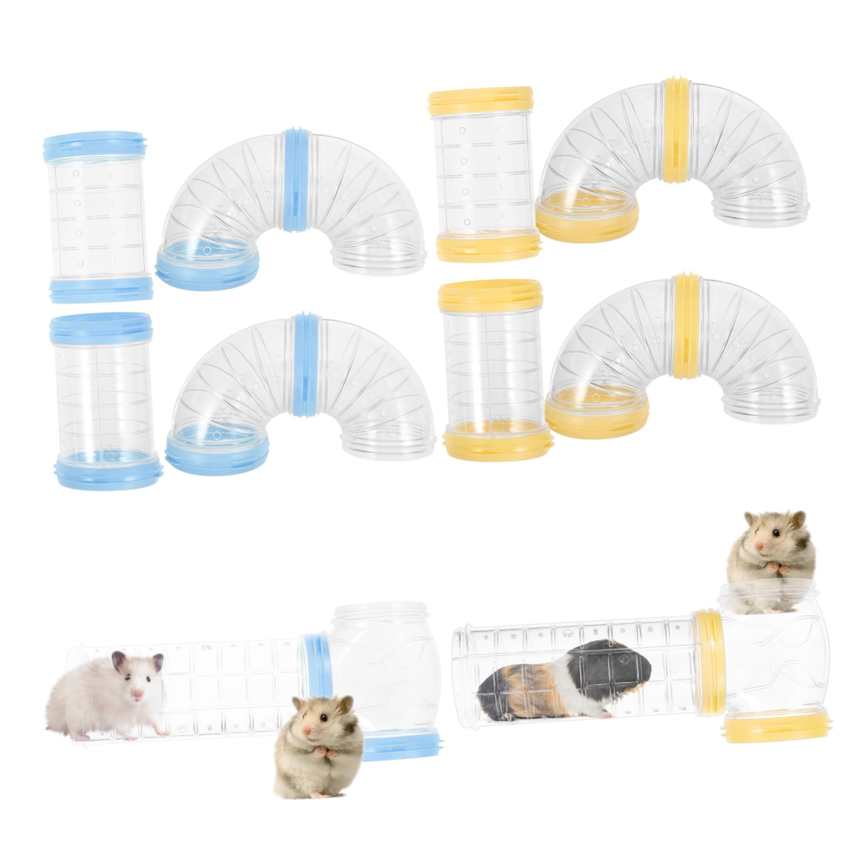 Hamster Tunnel Verbinder Satz Transparent 2 Satz für Selbstgemacht BAU