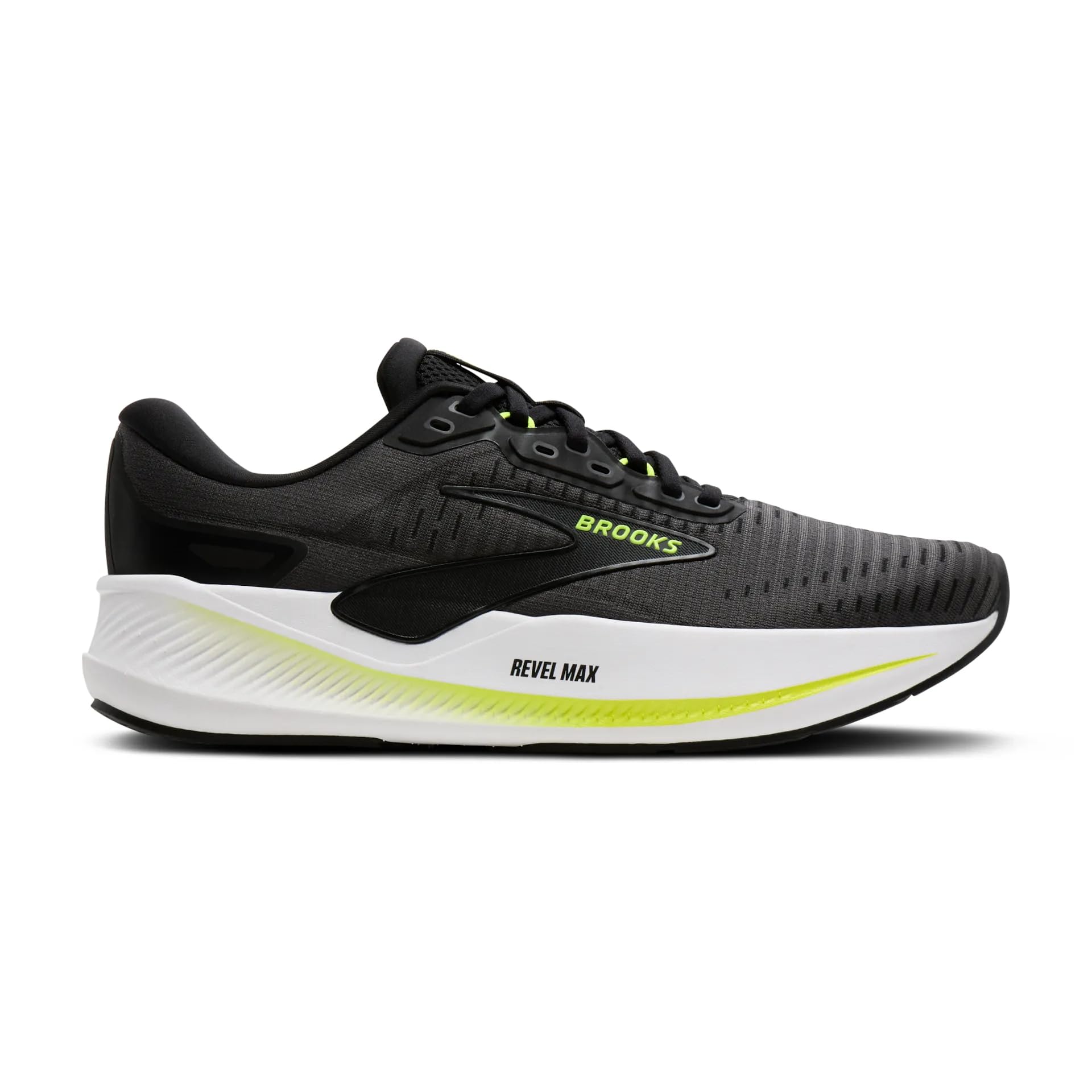 Brooks Revel Max, Scarpe da Running Uomo (Ebony/​Black/​Nightlife, Sistema Taglie Calzature EU, Adulto, Numero, Media, 42)