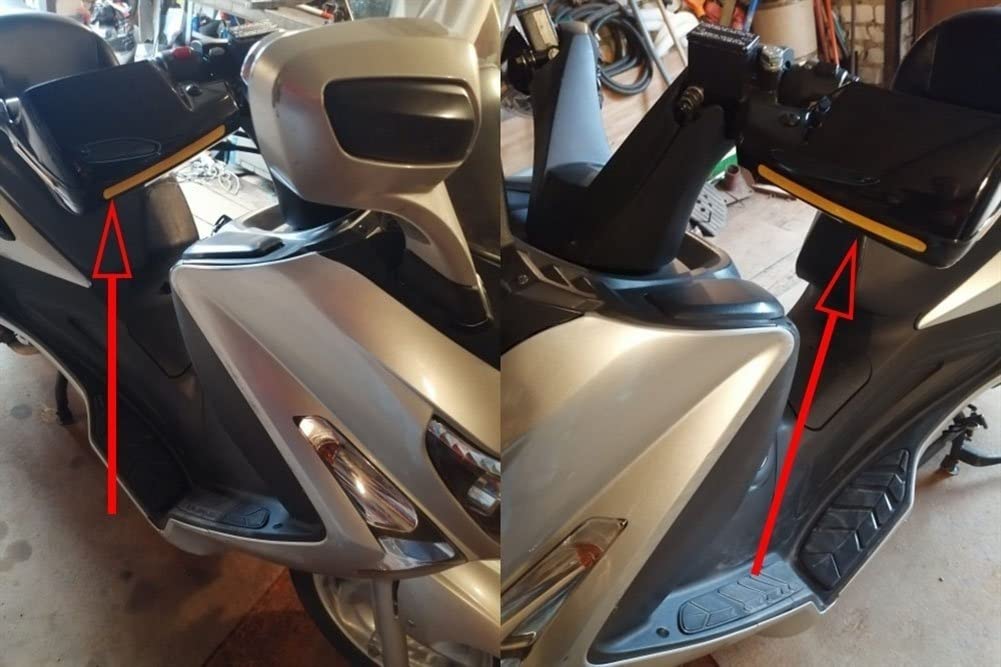 Moto Guidon Protège Mains pour Piaggio MP3 300 MP3 400 MP3 500 Moto Accessoires Handguard Pare-Brise Protège-Mains Poignée Vent Bouclier Main Protecteur Protège-Mains (Couleur : Noir)