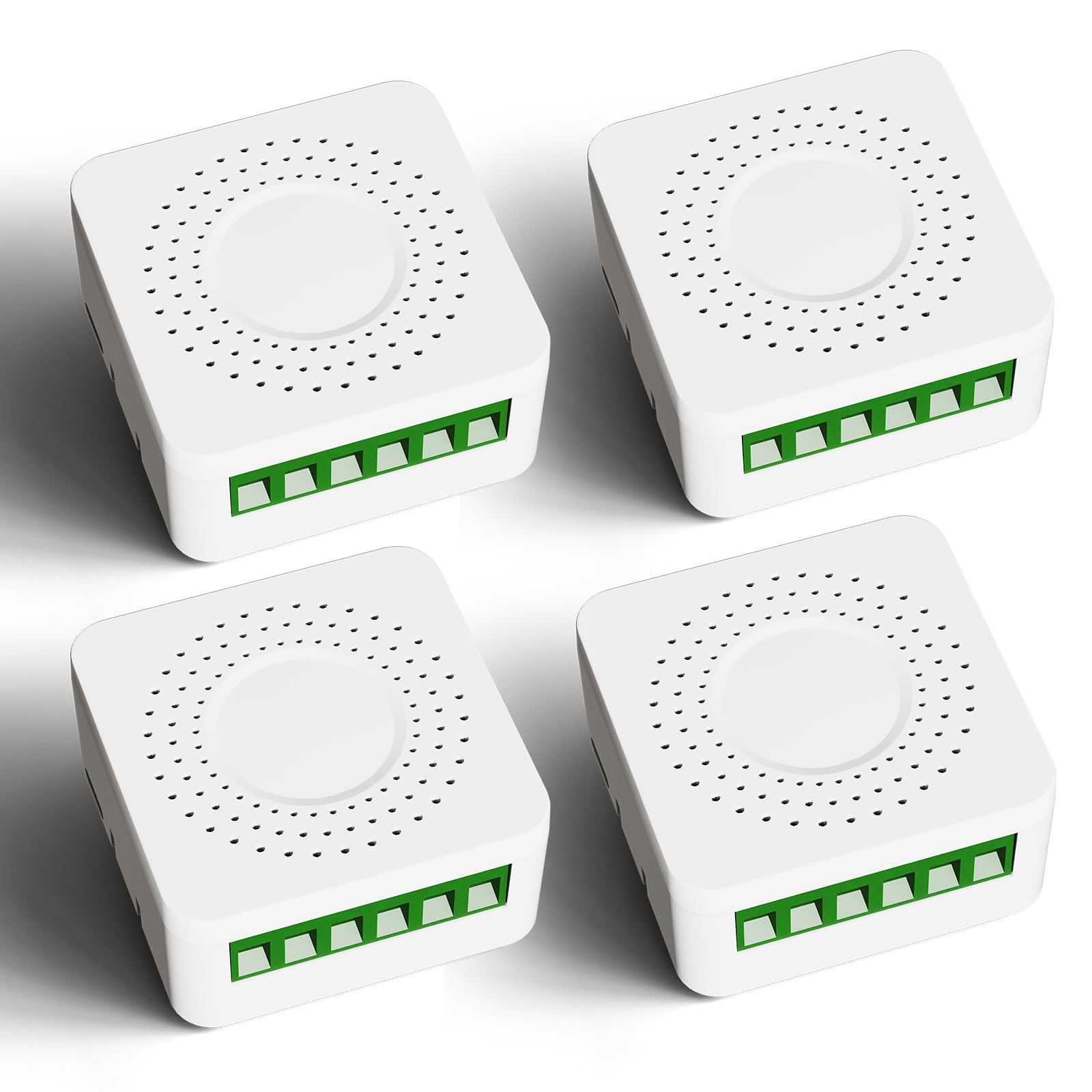 BSEED WiFi Smart Light Module 4 Pack, Smart Relay Switch with Remote and Voice Control, DIY Wall Switch Module, Works with Alexa/Google Home, 2.4GHz, 16A (NEUTRAL WIRE Required)