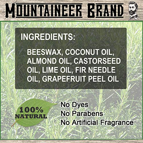 Mountaineer Brand Heavy Duty Beard Balm For Men | 100% Natural With No Parabens Or Dyes | Leave In Styling And Conditioning Balm | Shape, Smooth, Grooming Beard Kit | Original Scent 2Oz #TOP2