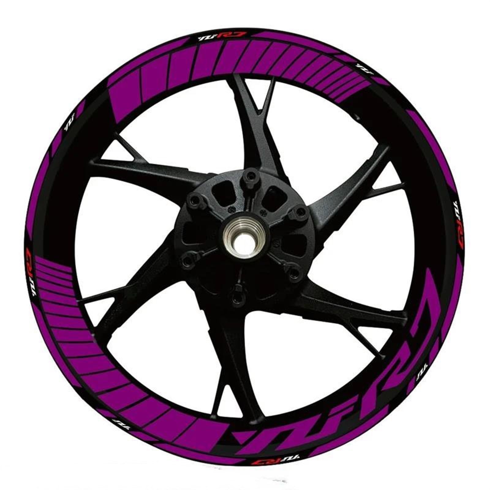 Stickers Motorcycle Wheel Stickers Night Reflective Decorative Rim for Yamaha YZFR7 YZF R7(Style 15)