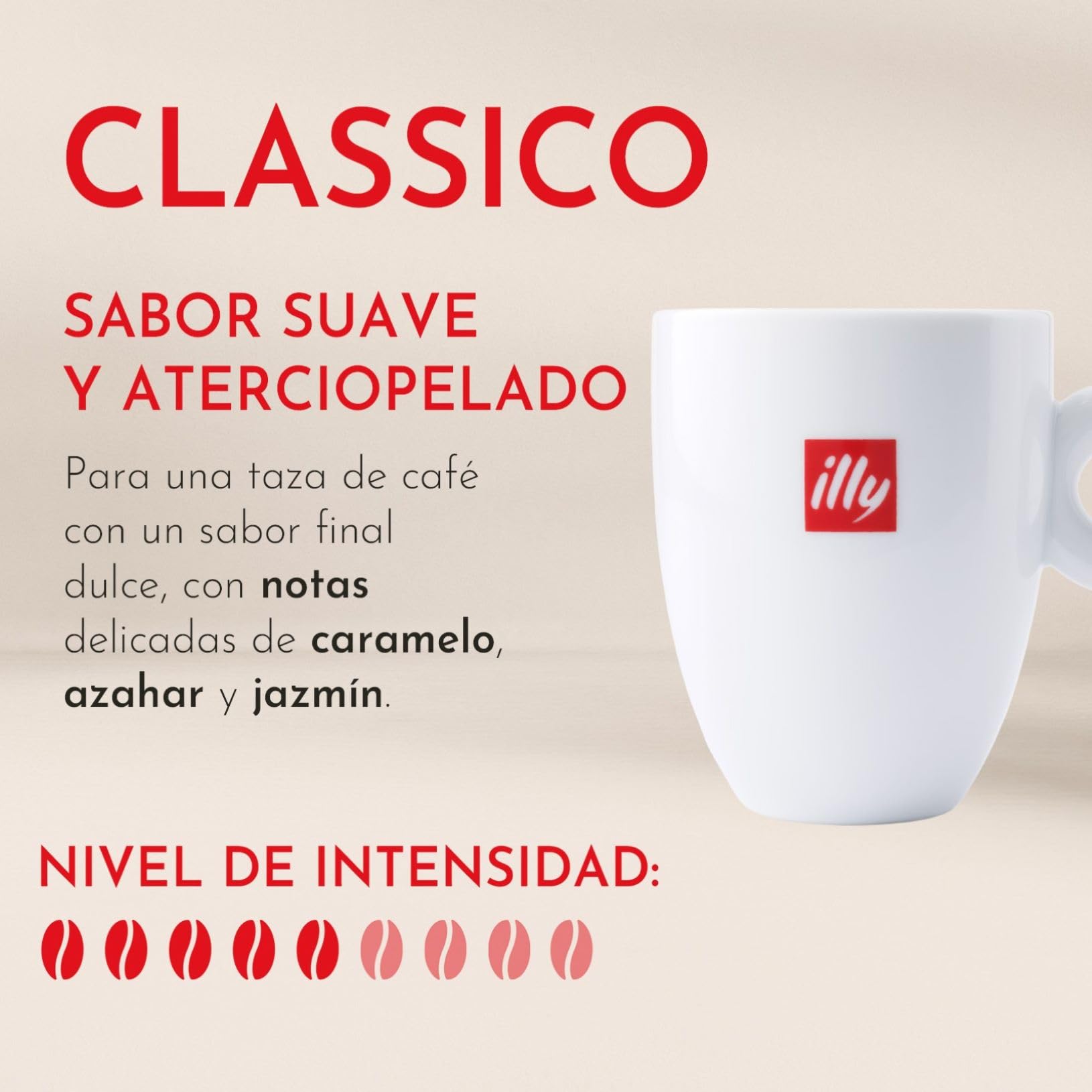 illy, Café Americano en Cápsulas Iperespresso CLASSICO, 108 Cápsulas | 100% Arábica con Notas de Azahar y Jazmín, Sabor Suave y Sabor Final Dulce, 6 Paquetes de 18 Unidades
