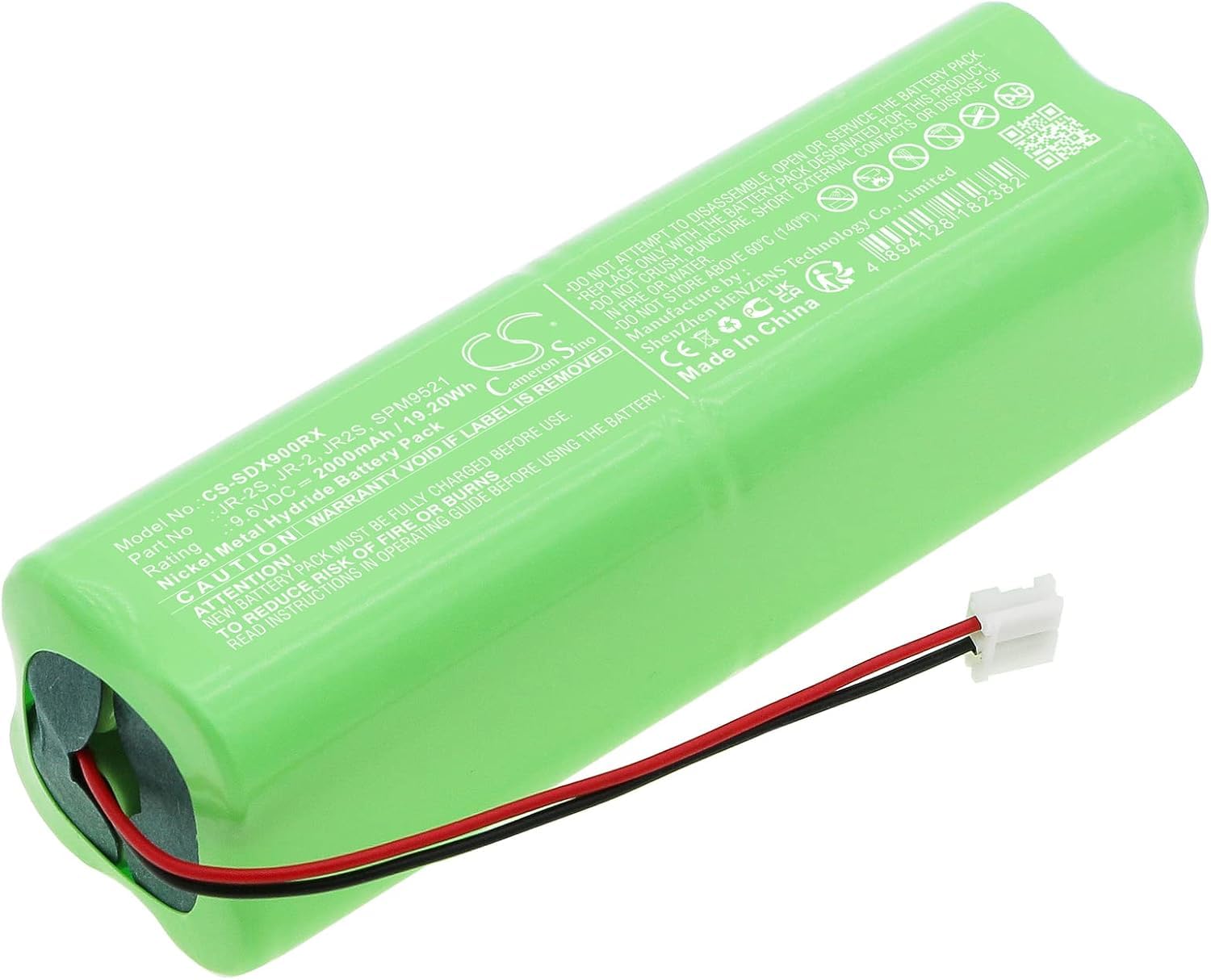Enyuly Spektrum DMS DX7 Transmitter Spektrum Older DX7 Battery Replacement for JR2 JRPB5011 SPM9521 JR-A JR-2S JR2S JR-2 DMS 11X Transmitte Transmitter XP662 SPM9521(9.6V) 2000mAh