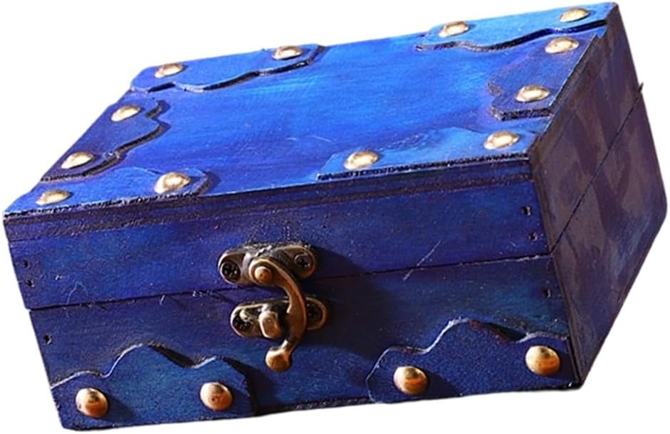 Wood Jewelry Chest With Metal For Jewelry Storage And Rustics Home Decoration Accent