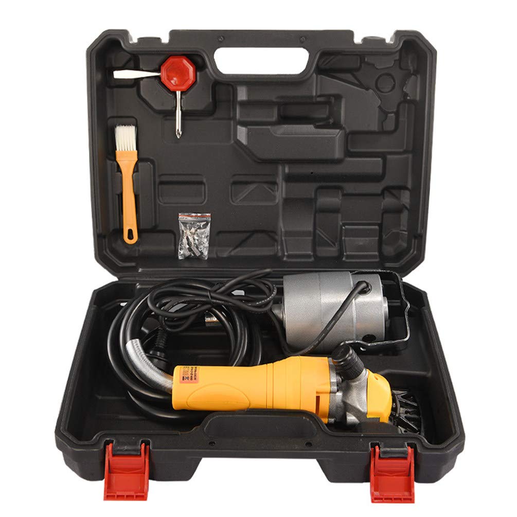 690W Esquiladora Eléctrica Profesional ara Oveja,esquiladora Para Ovejas Eficiente con Eje Flexible, Para Afeitar Lana de Piel en Ovejas, Cabras, Ganado, Ganado de Granja, Mascotas,Yellow