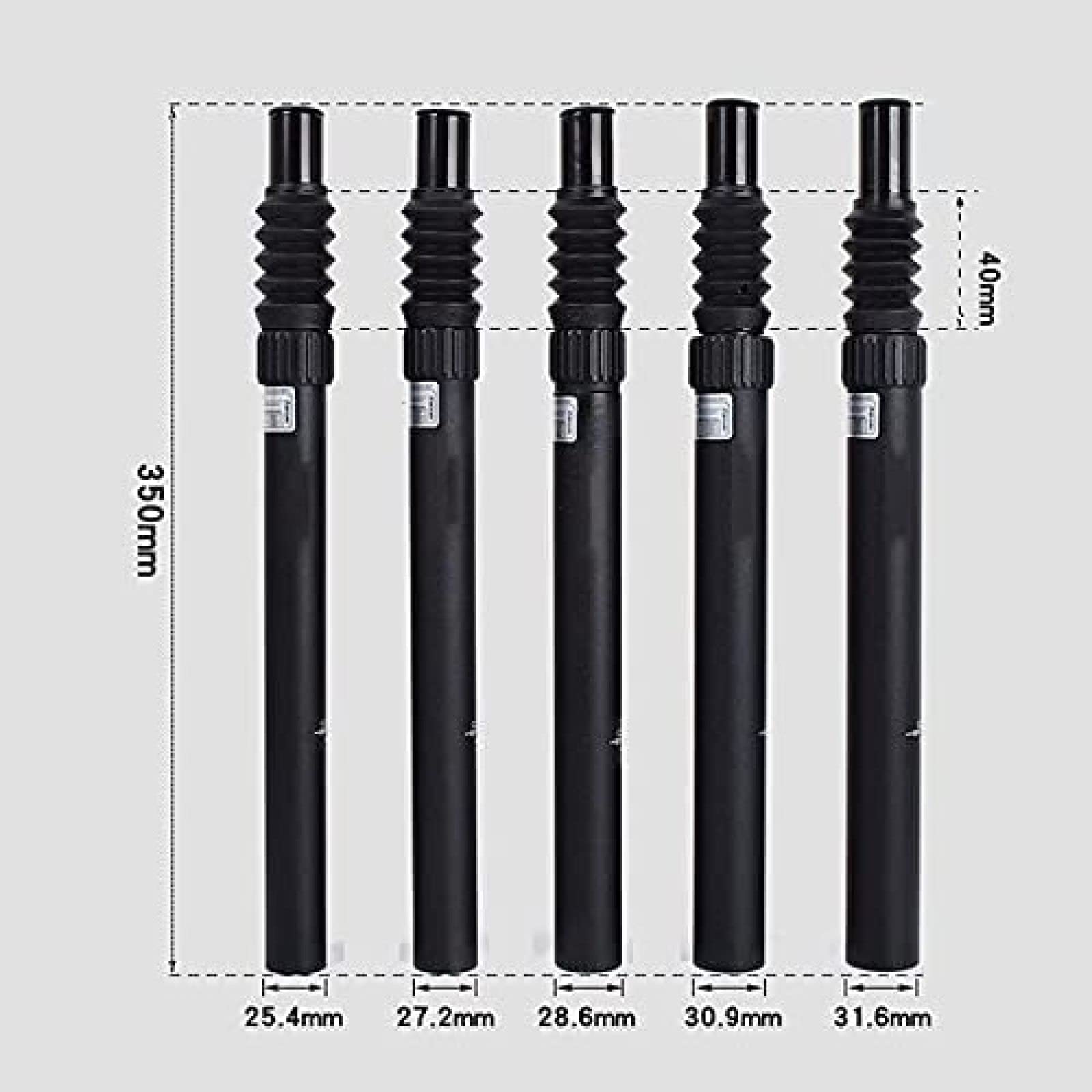 Tija de sillín con suspensión, 25,4mm, 27,2mm, 28,6mm, 30,9mm, 31,6mm, tija de sillín telescópica con Amortiguador hidráulico para Bicicleta de montaña