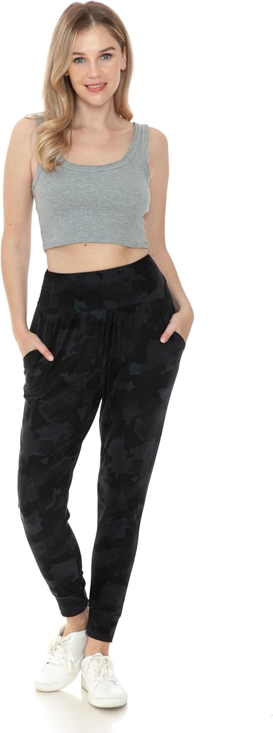Leggings Depot Women's Yoga Joggers Pants Loose Fit Workout Harem Pants with Pockets - Image 5