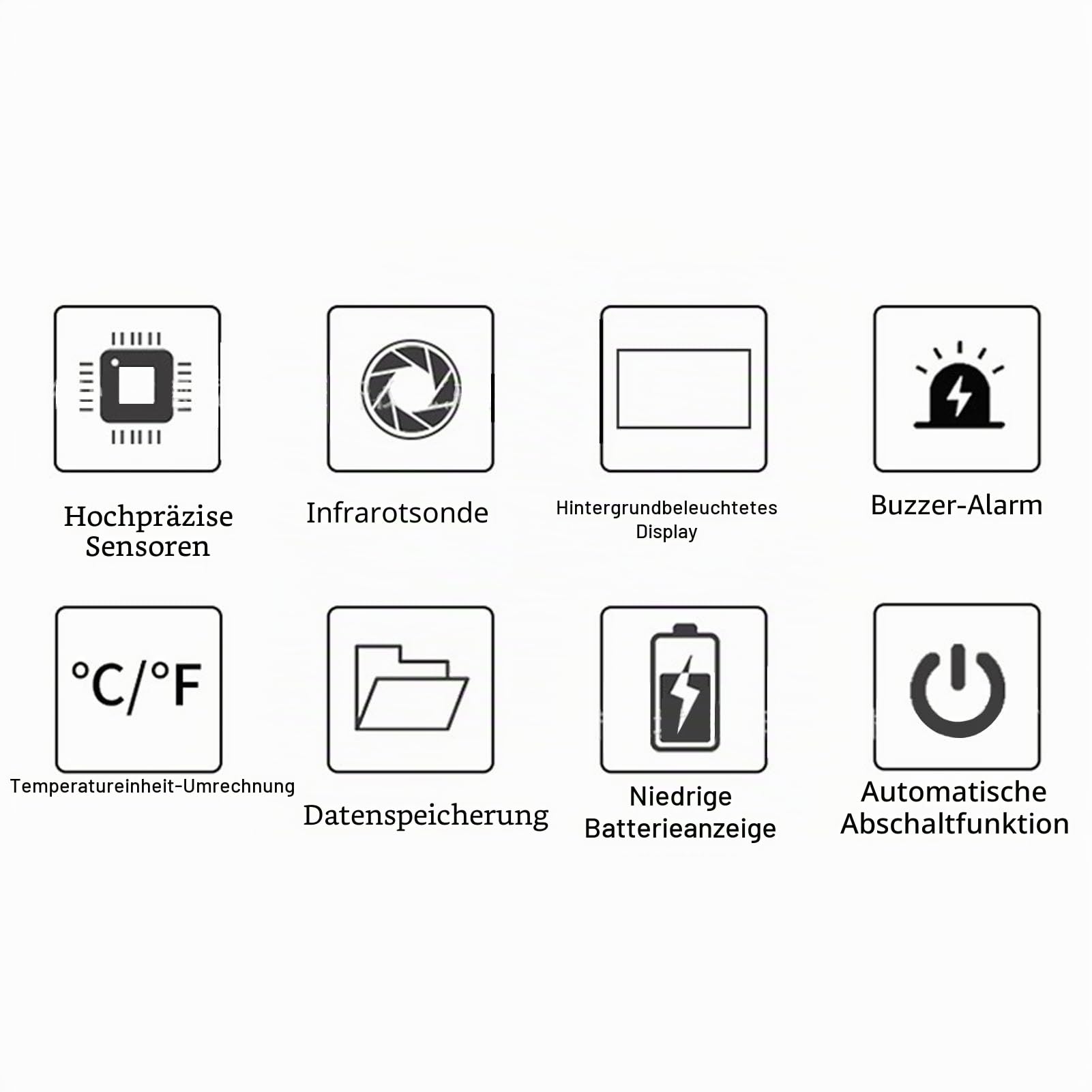 Infrarot-Thermometer, schnell, berührungslos, für Haustiere, multifunktional für Katzen, Hunde, Kühe, 2-in-1-Modus mit Speicher, geeignet für HSA