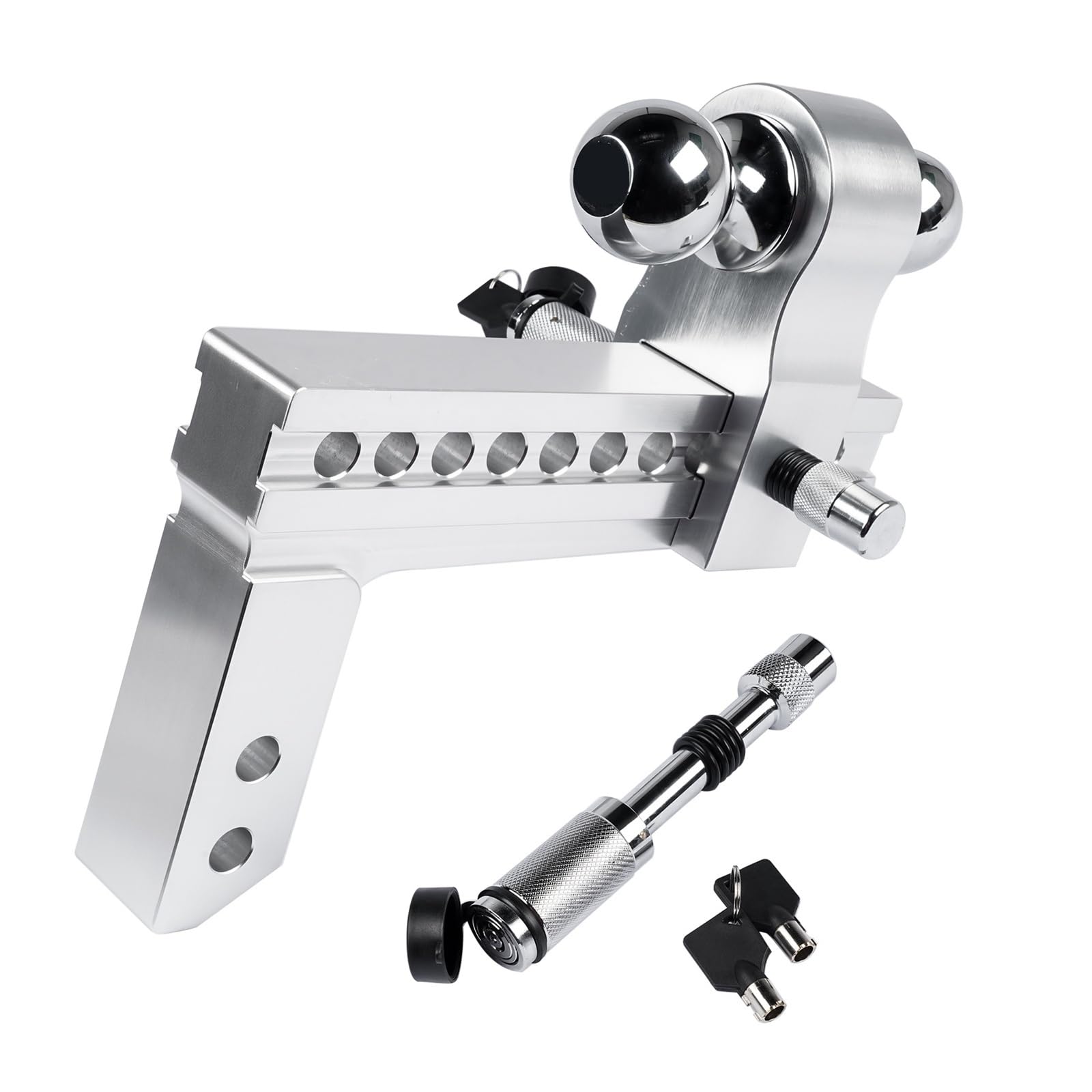 Zaczep Przyczepy, Regulowany zaczep holowniczy do odbiornika 2'' 10'' Drop Rise Tow Hitch 12500LBS