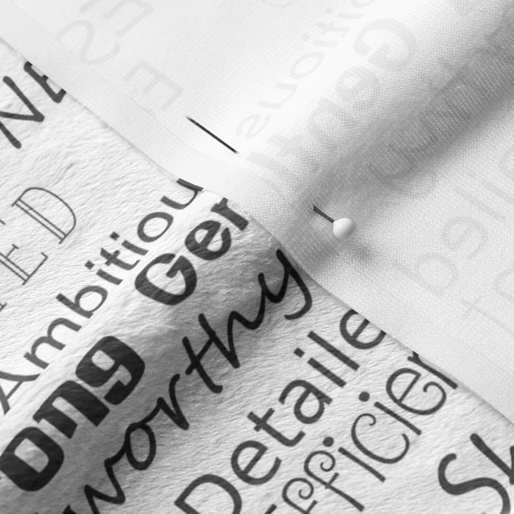 Spoonflower Fabric - Nurse Words Graduation Registered Nursing Student Cardiac Printed on Minky Fabric by The Yard - Sewing Baby Blankets Quilt Backing Plush