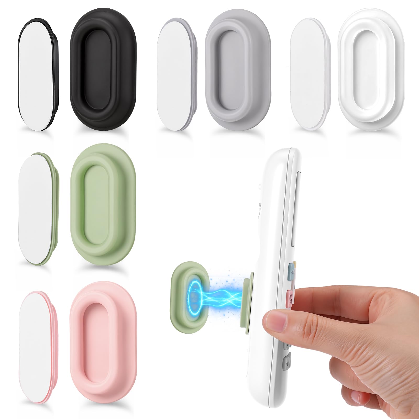 JIANTA 5 Stück Fernbedienung Halterung, Fernbedienungshalter Magnetisch, Fernbedienung Aufbewahrung Magnethalterung, Wandhalterung Halter für Controller, Organizer für Wand, TV und Klimaanlage Küche, Haushalt & Wohnen