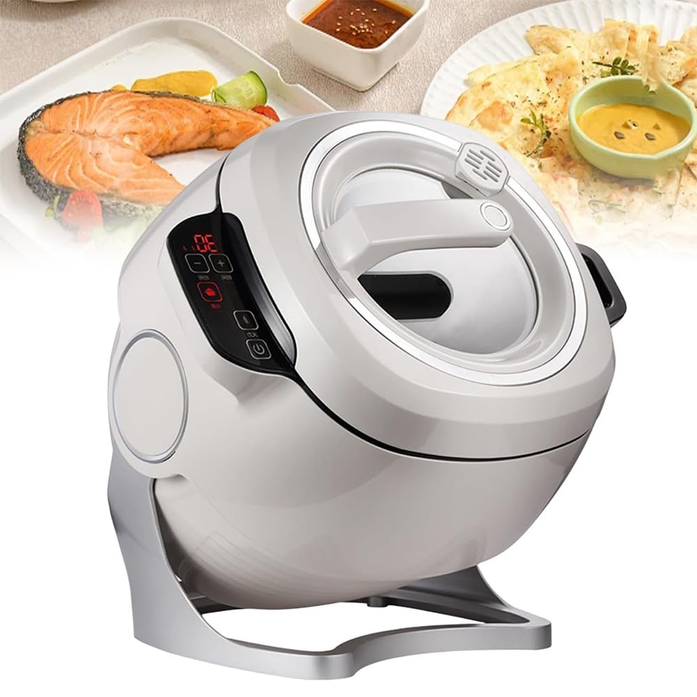 Eiwitany Automatic Cooking Machine, Stir-Fry Wok for Fried Rice,Smart Touch Control, Rotating Drum, for Frying, Stewing and Stir-Cooking