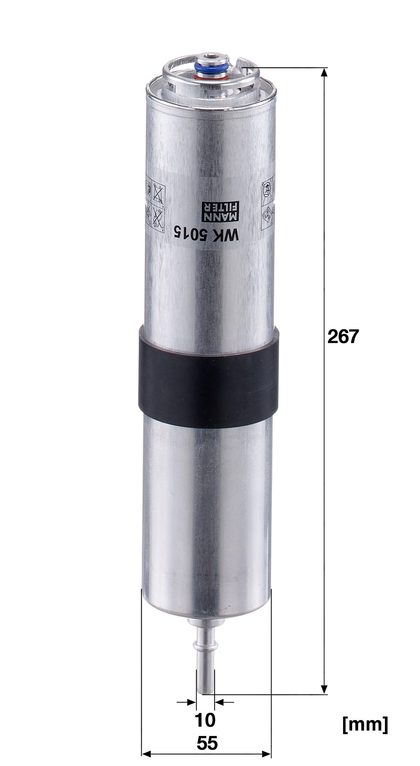 MANN-FILTER, WK 5015 Filtre à carburant | Pour Voitures particulières, Protection système carburant, Protection injecteurs, Carburant propre, Qualité d’origine OE