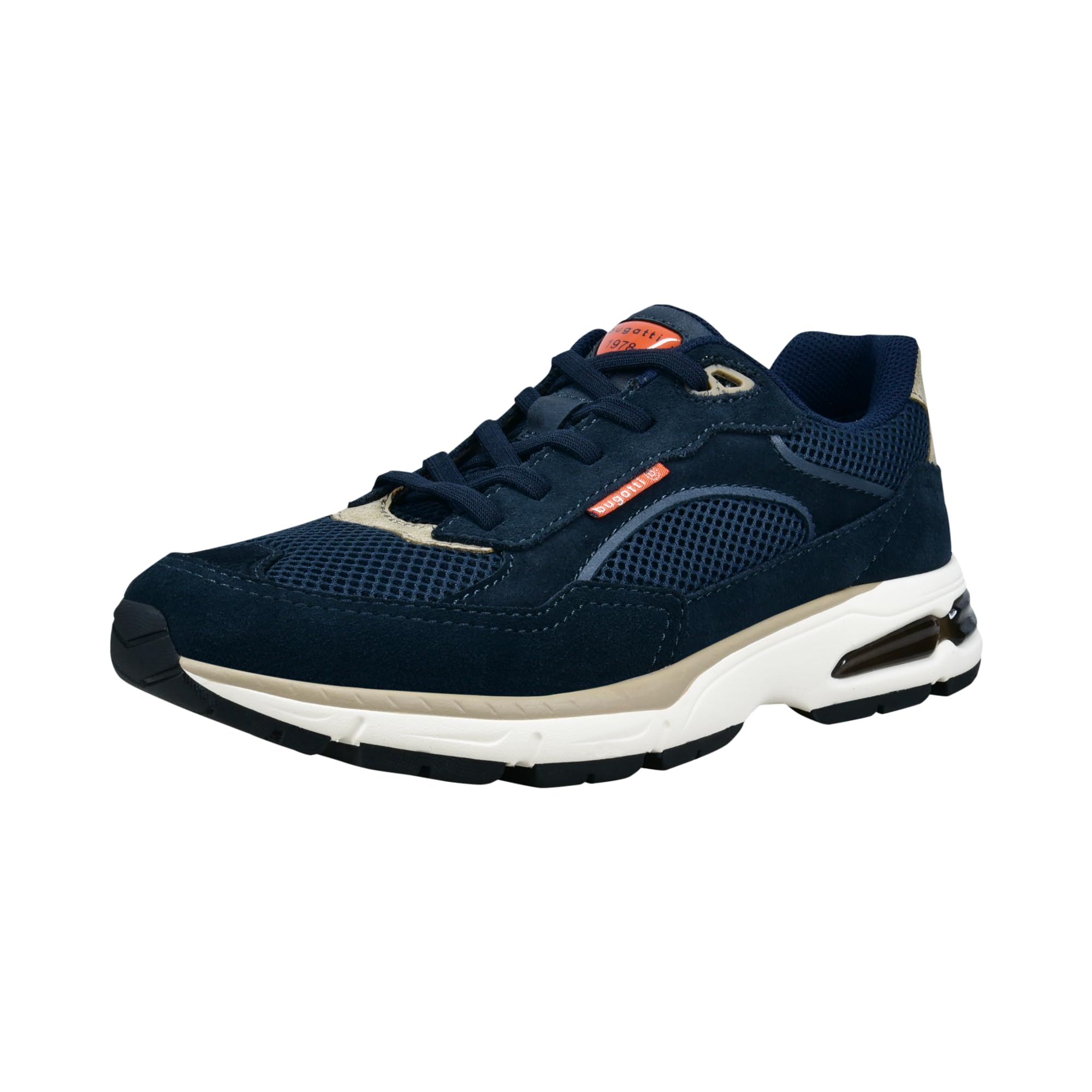 bugatti Mens Sneaker-322-AOX02, Dark Blue, 42