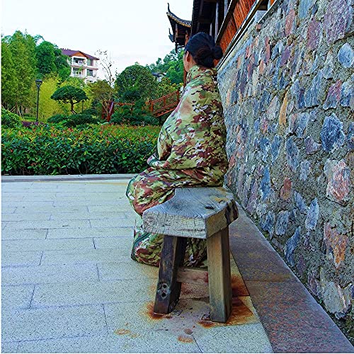 iRonsnow Camping Emergency Blankets, Waterproof Military Grade Army Poncho Liner for Outdoor Travel Picnic Hiking Jungle Woodland Cold Weather Survival - Thumbnail 7