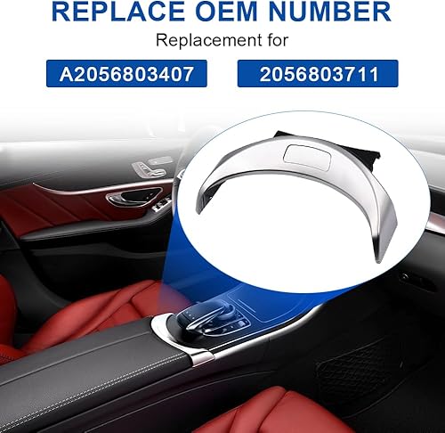 Miniatura 3 de JDMON Botón de liberación del reposabrazos de la consola central delantera para Mercedes-Benz W205 C300C63 AMG SC350eGLC300C63 AMG 2015-2019, C43