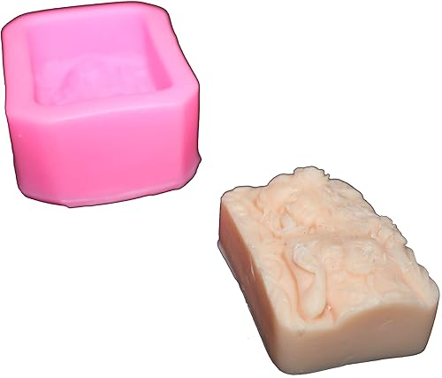 Vista 21 de Paquete de 2 moldes de silicona para jabón natural para el cuidado de la piel, jabón de arte y productos de aromaterapia (girasol)