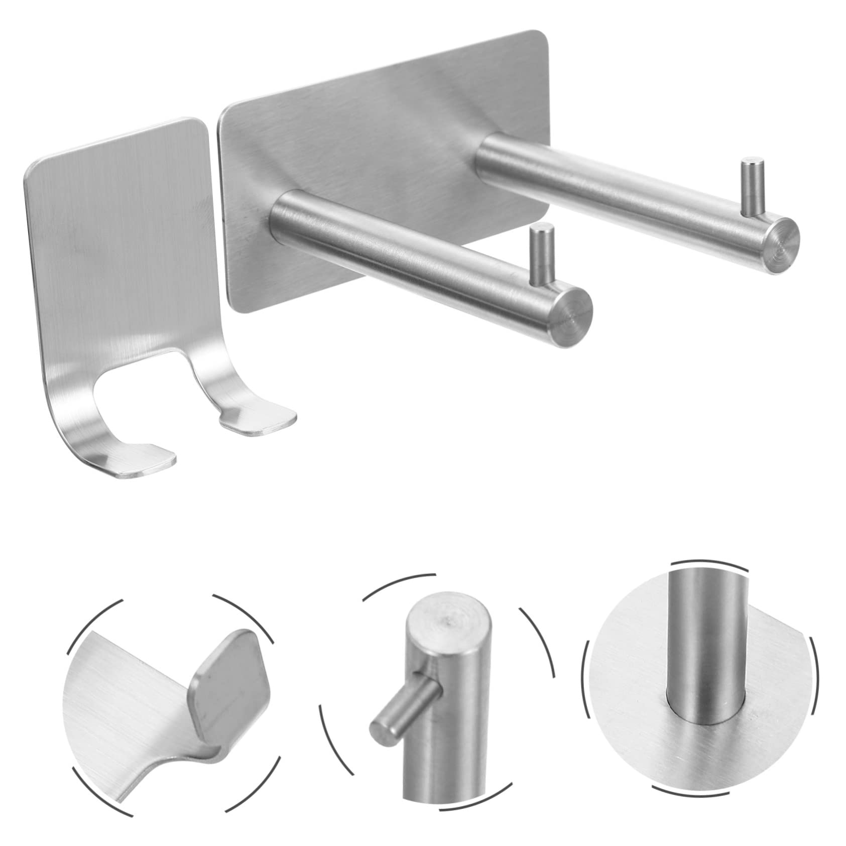 Cabilock 3sätze Haartrockner Halterung Selbstklebend Bohren Für Badezimmer Und Friseursalons Wandmontage Für Fön Und Kabel Design Wandorganisation